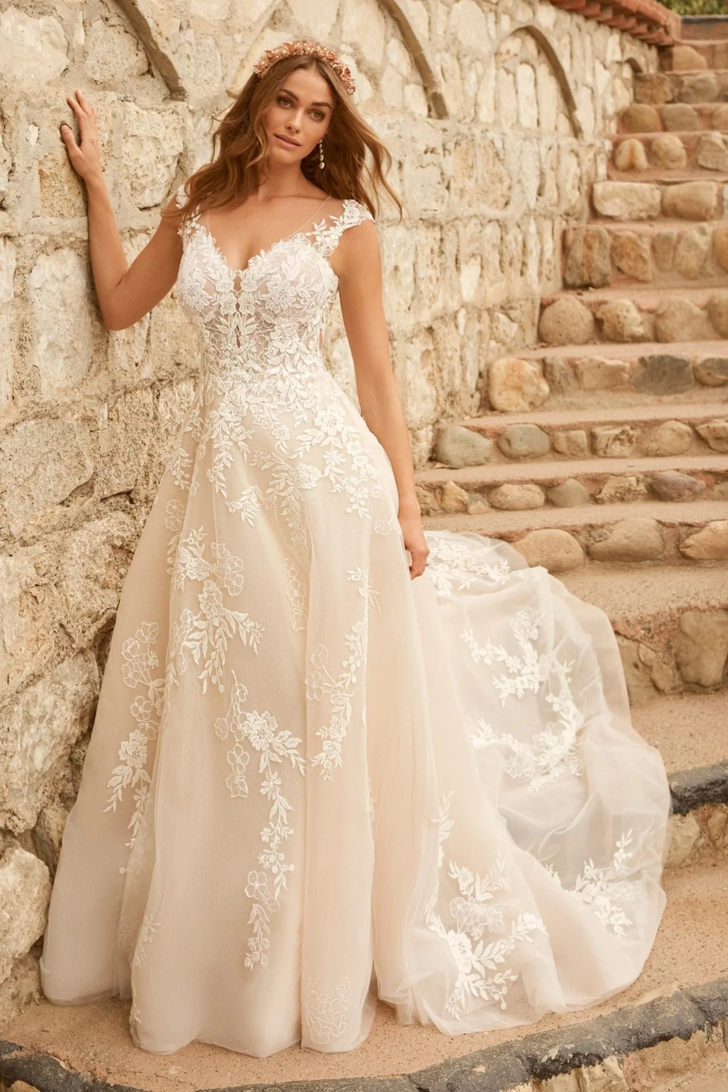 Maggie Sottero Diana Wedding Dress for sale in Sacramento Designer Sample Size 14 1260 Olive Ivory
